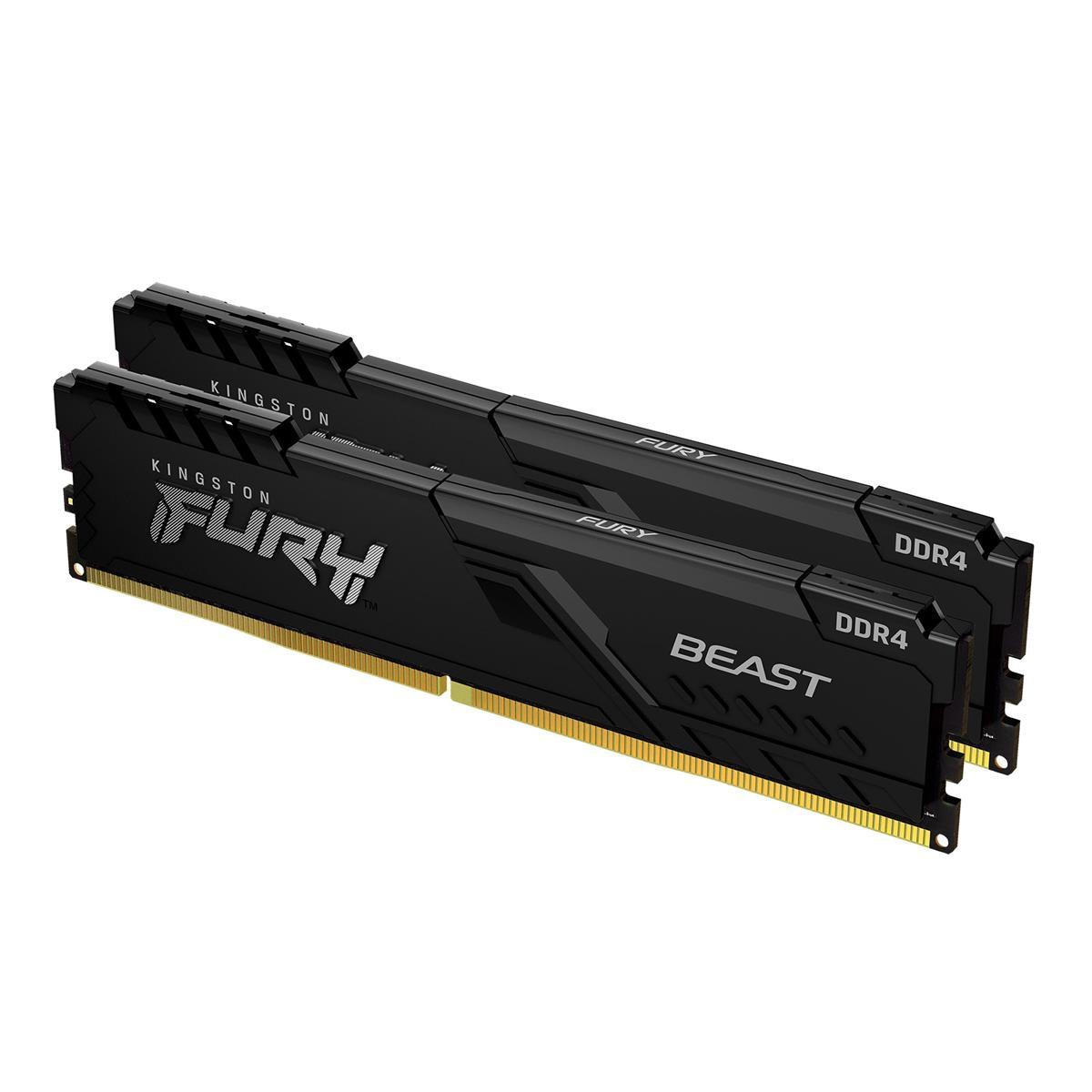 Kingston Fury Beast 32GB (2 x 16 GB) DDR4 3200MHz CL16 RAM - Lourun verkkokauppa