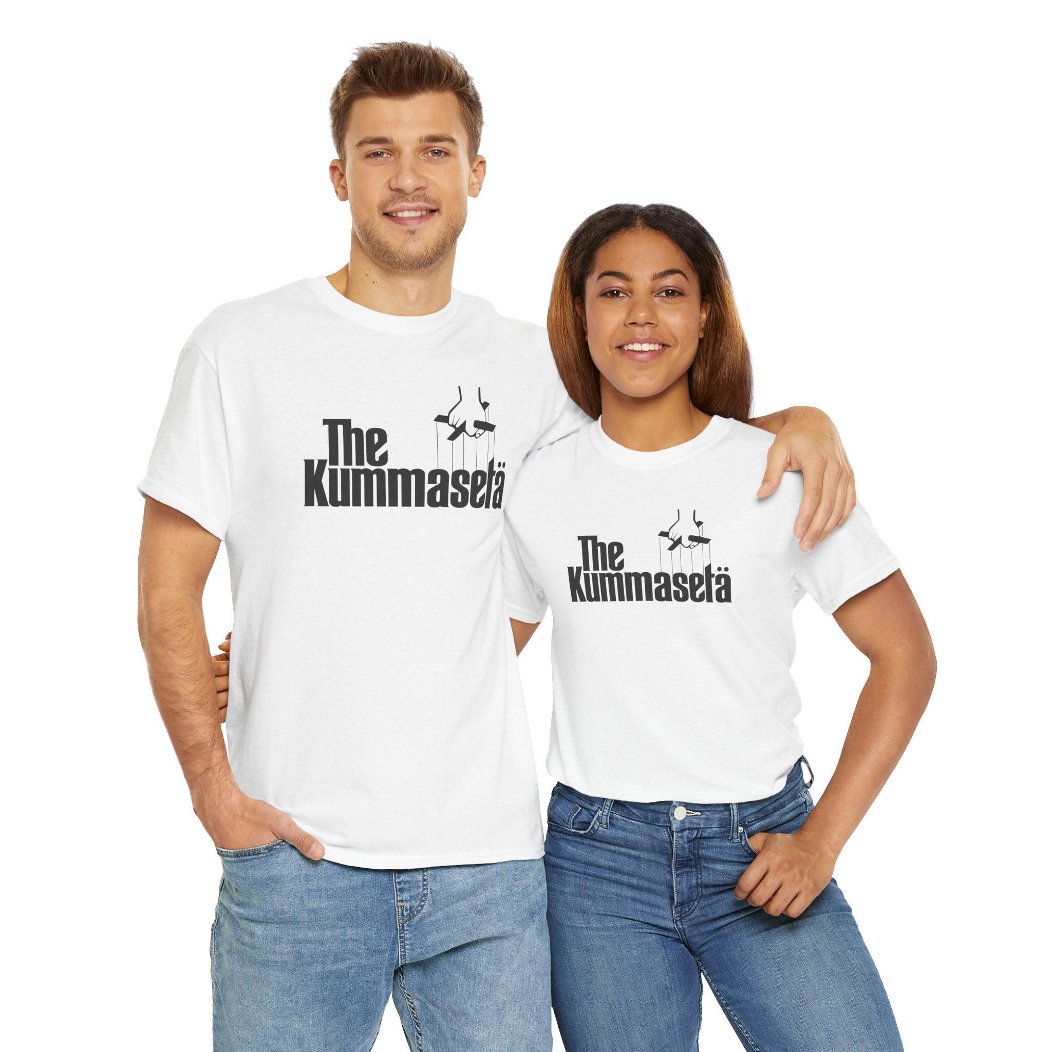 The Kummasetä t-paita, tumma teksti | 100% puuvillaa, unisex - Lourun verkkokauppa