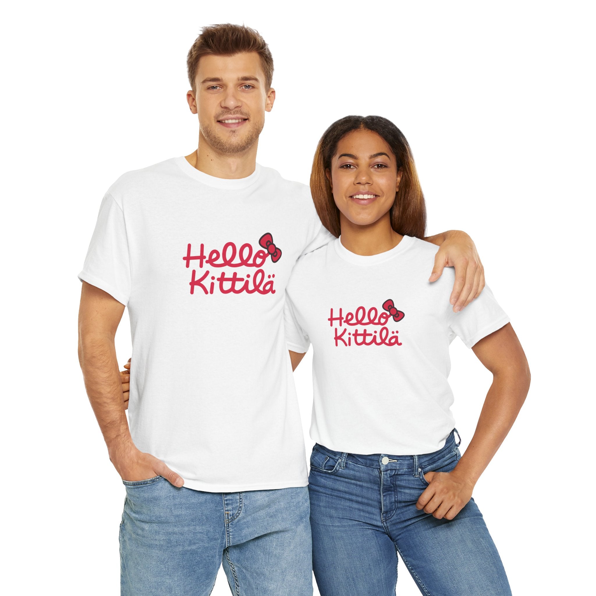 Hello Kittilä (iso teksti) | 100% puuvillaa, unisex