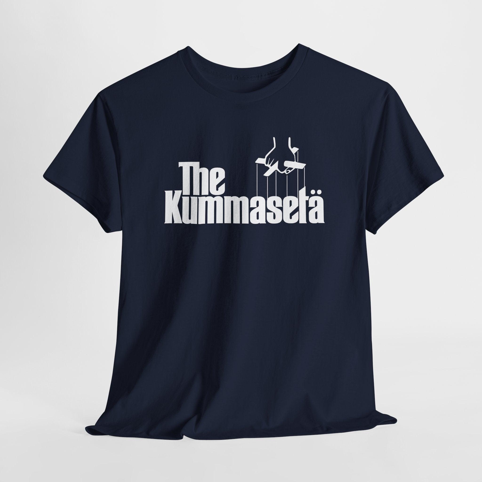 The Kummasetä t-paita, valkoinen teksti | 100% puuvillaa, unisex - Lourun verkkokauppa