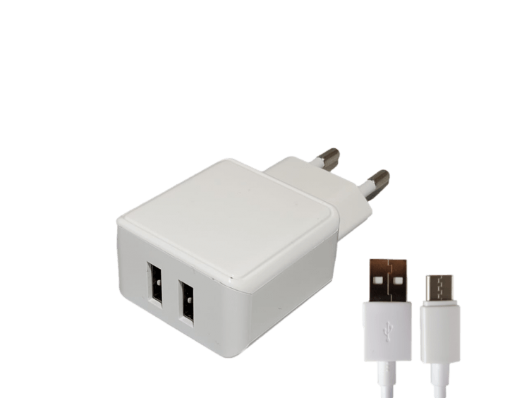 ENOJY 2.4A verkkolaturi USB-C -kaapelilla - Lourun verkkokauppa