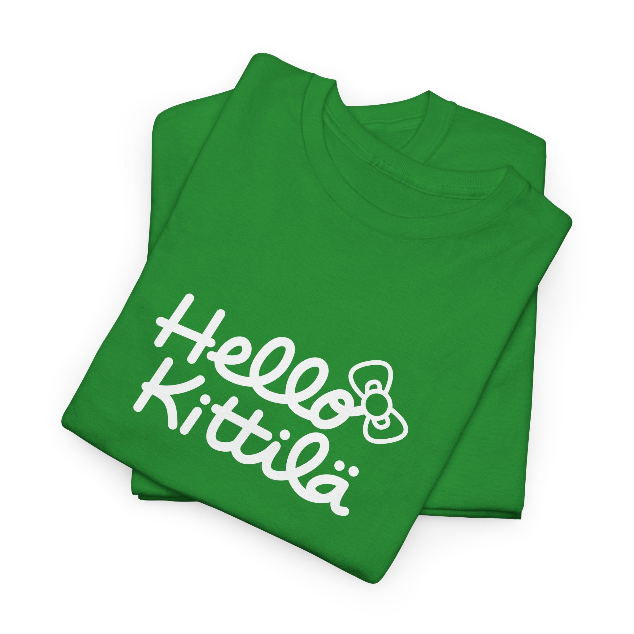 Hello Kittilä (iso valkoinen teksti) | 100% puuvillaa, unisex
