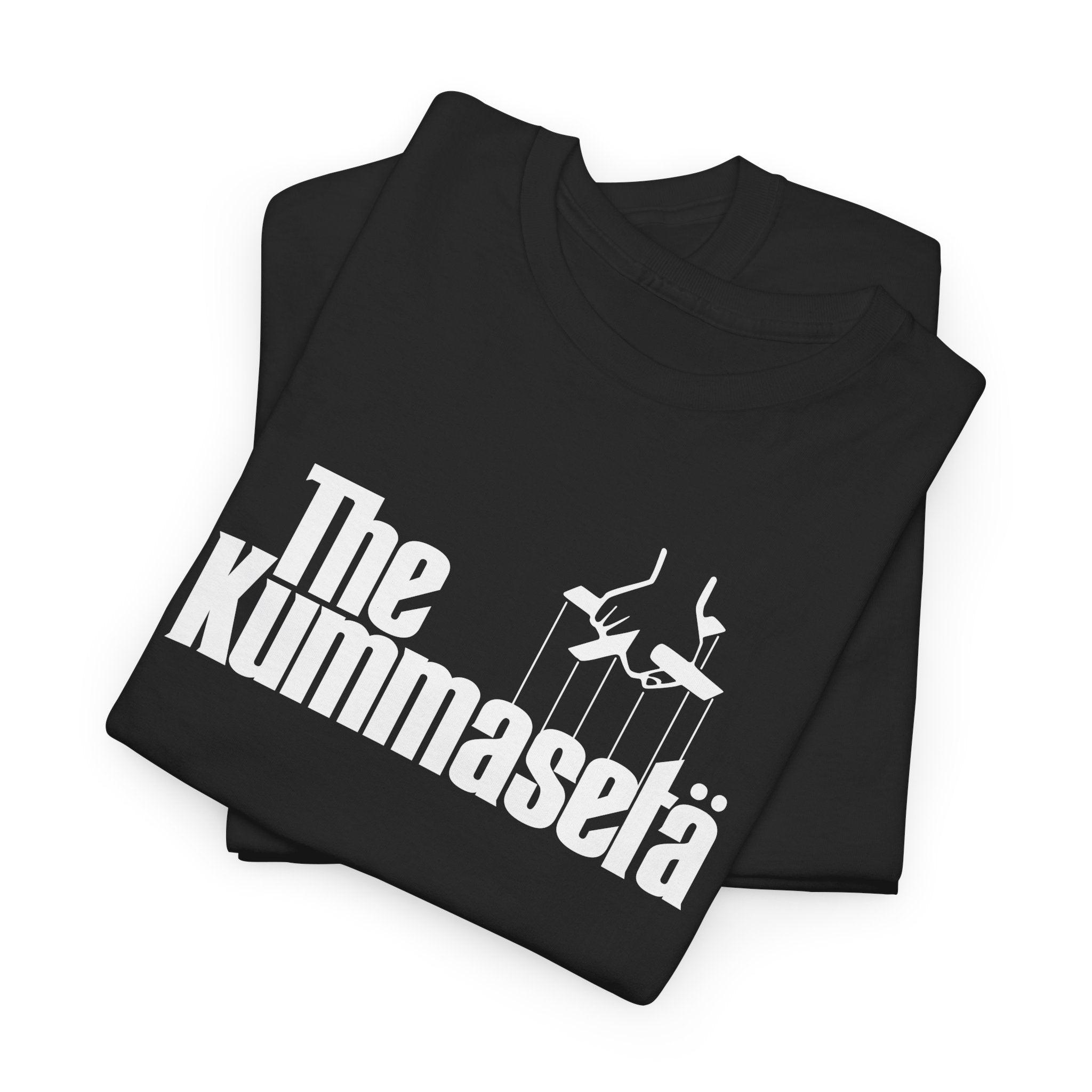 The Kummasetä t-paita, valkoinen teksti | 100% puuvillaa, unisex - Lourun verkkokauppa