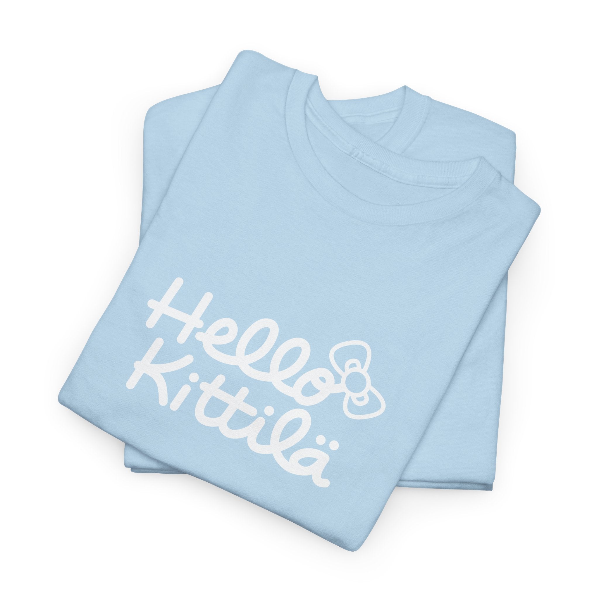 Hello Kittilä (iso valkoinen teksti) | 100% puuvillaa, unisex
