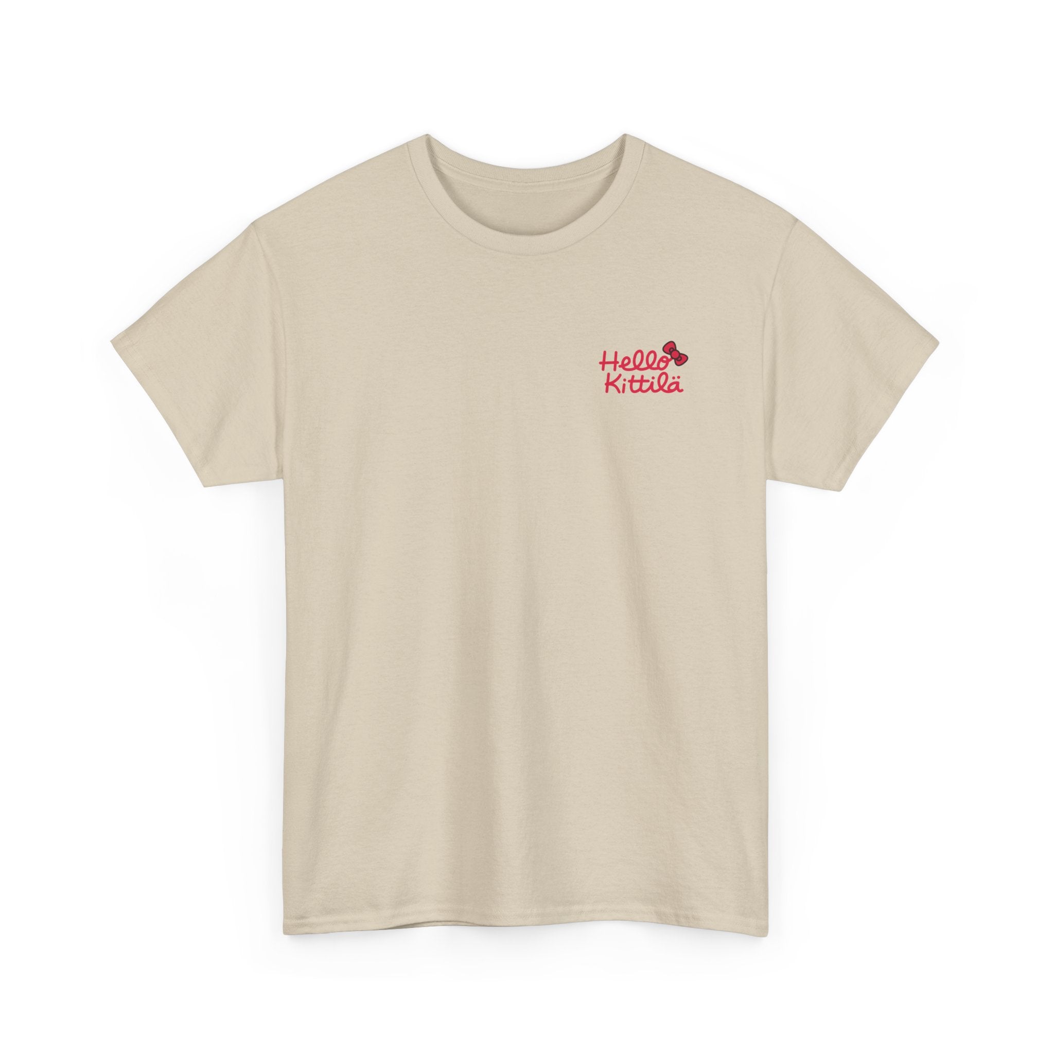 Hello Kittilä (pieni teksti) | 100% puuvillaa, unisex