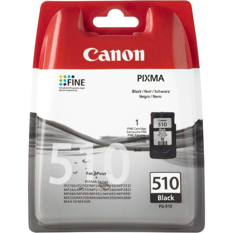 Canon PG-510BK mustekasetti - sopii Canon MP240/250/260/280/495 - Lourun verkkokauppa