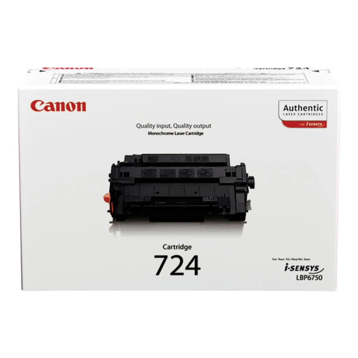 Canon CRG-724H musta alkuperäinen lasertulostuskasetti - Lourun verkkokauppa