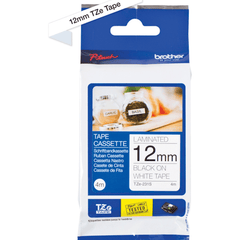 Brother TZe-231S2 -tarranauha 12 mm, musta valkoisella, 4 m, myyntipakkaus