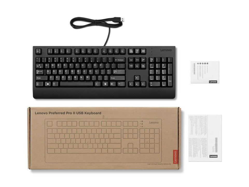 Lenovo Preferred II Pro langallinen USB-A näppäimistö FIN/SWE