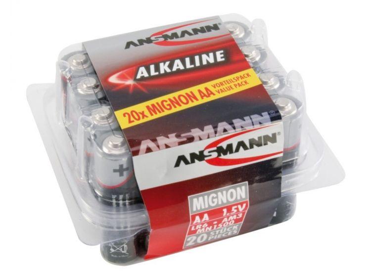 Ansmann Alkaline Alkaliparisto AA LR6 (20kpl) - Lourun verkkokauppa