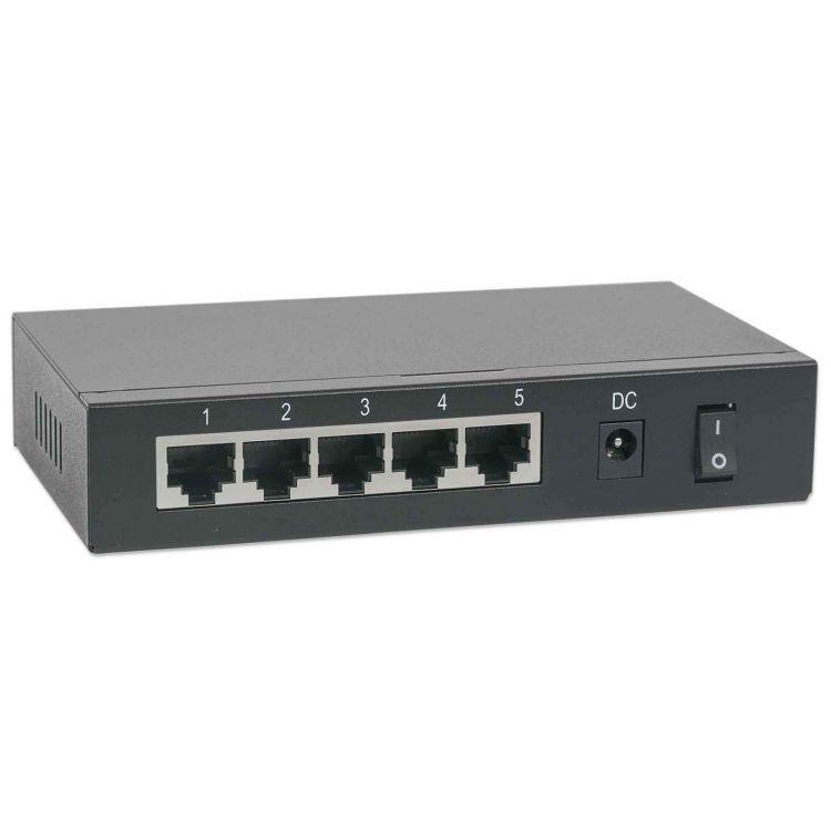 Intellinet 5-portin Gigabit Ethernet PoE+ Passthrough kytkin - Lourun verkkokauppa