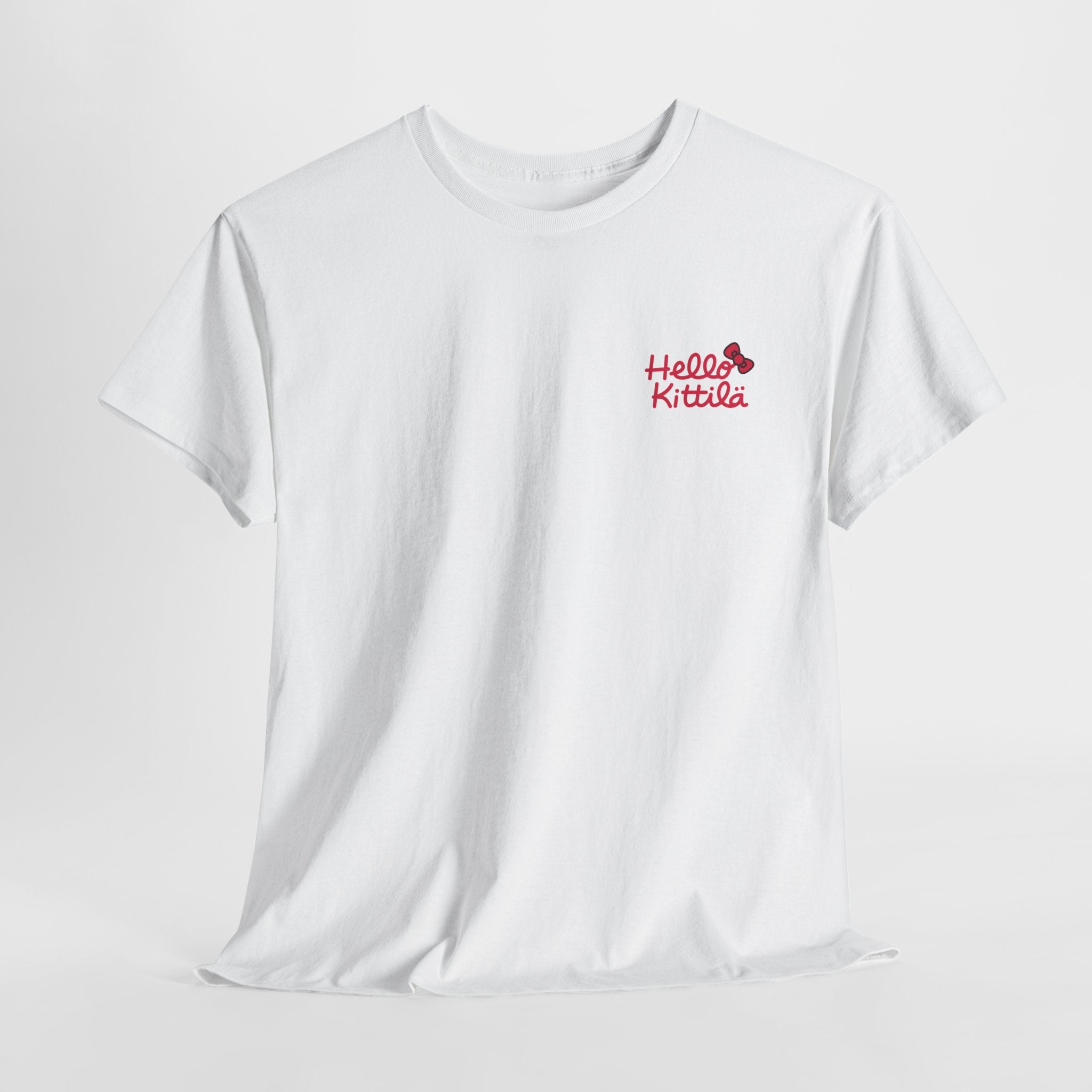 Hello Kittilä (pieni teksti) | 100% puuvillaa, unisex