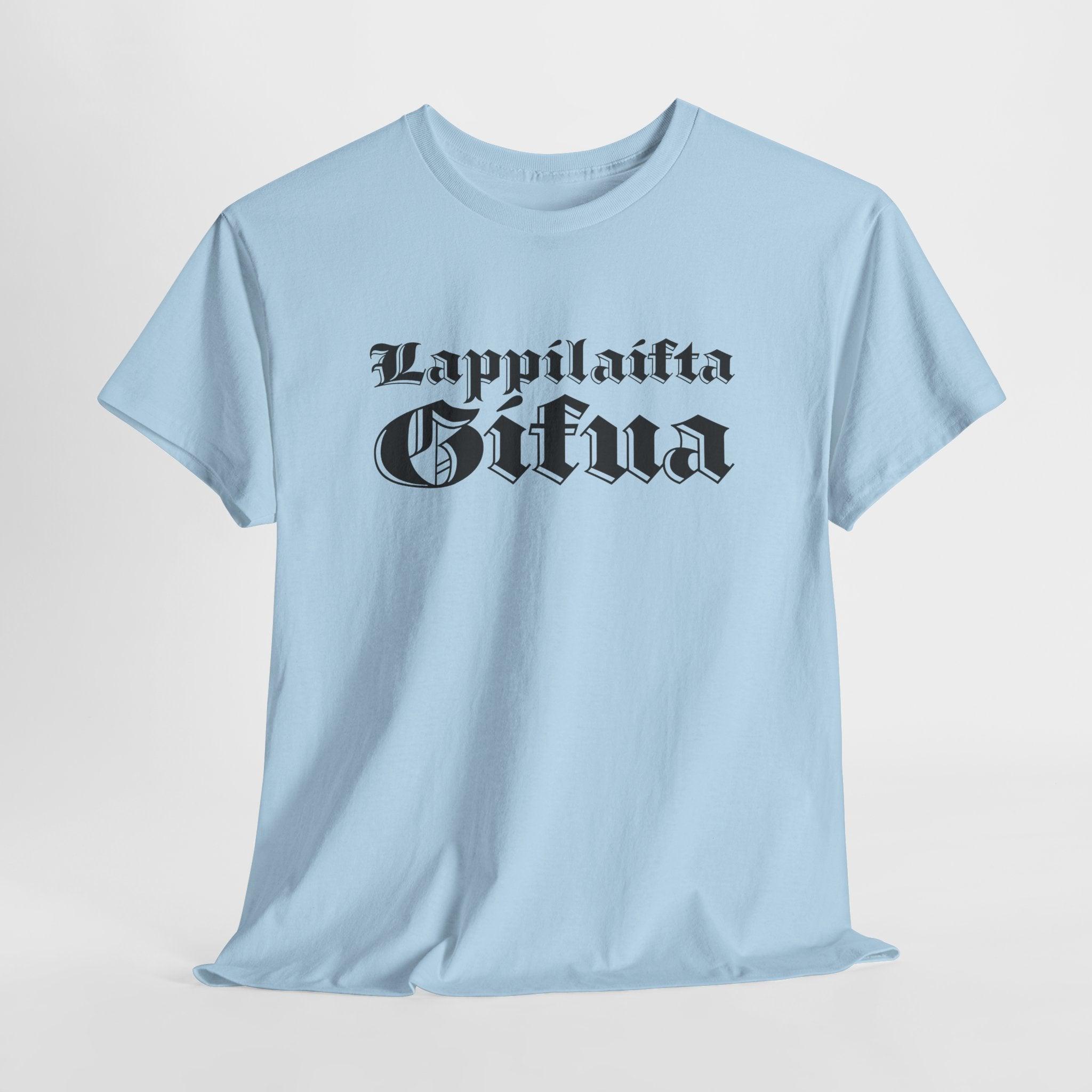 Lappilaista sisua t-paita, tumma retro teksti | 100% puuvillaa, unisex - Lourun verkkokauppa