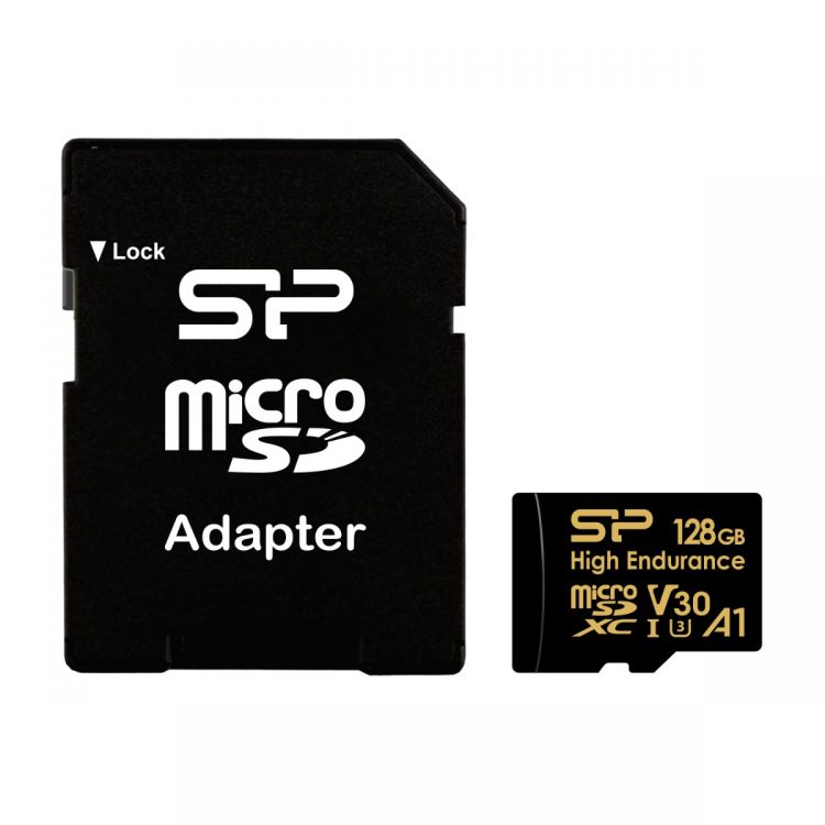 Silicon Power High Endurance V30 128GB microSDXC -kortti (Class 10 Elite UHS-1 U3)
