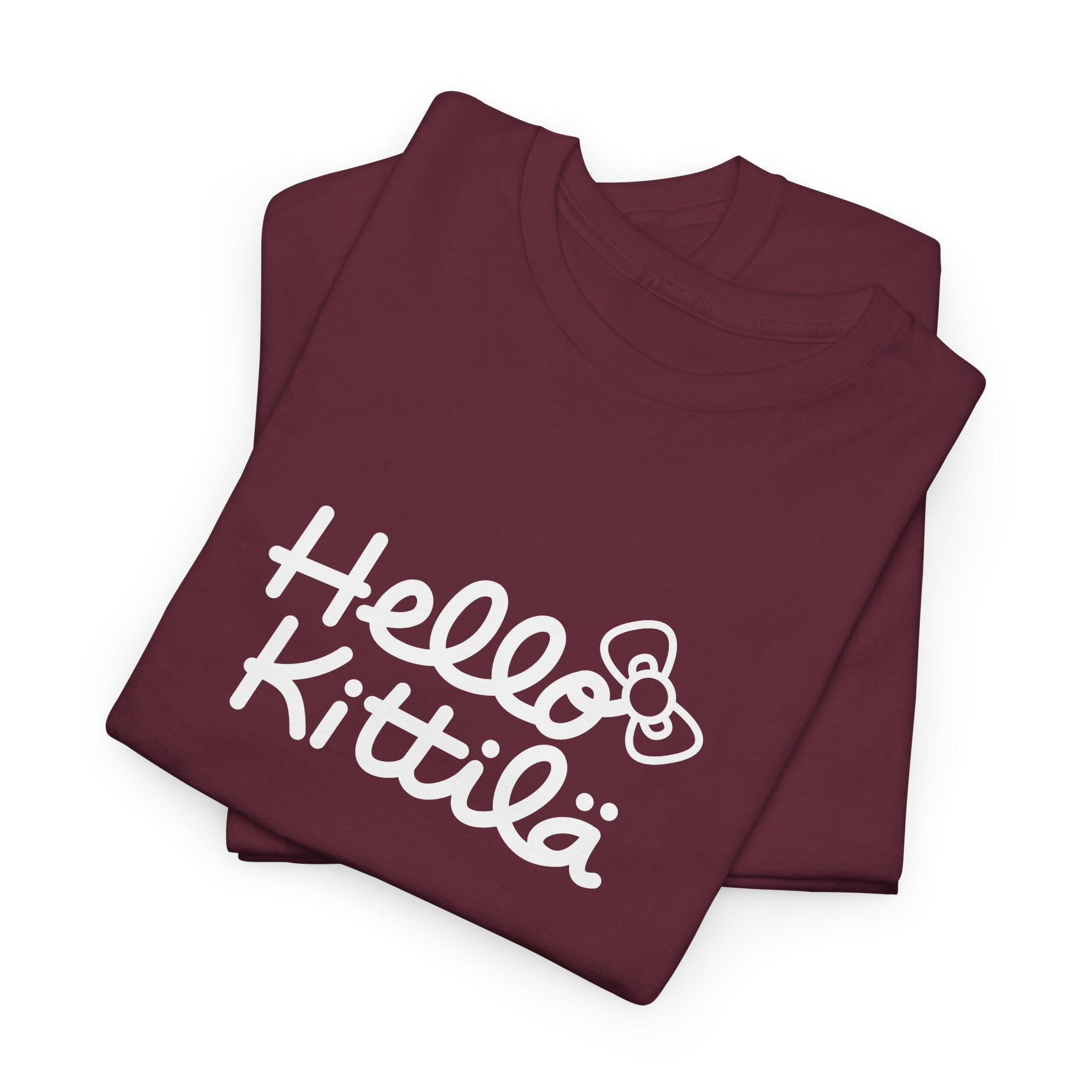 Hello Kittilä (iso valkoinen teksti) | 100% puuvillaa, unisex