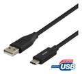 DELTACO USB-A 2.0 to USB-C kaapeli 1,5m - Lourun verkkokauppa