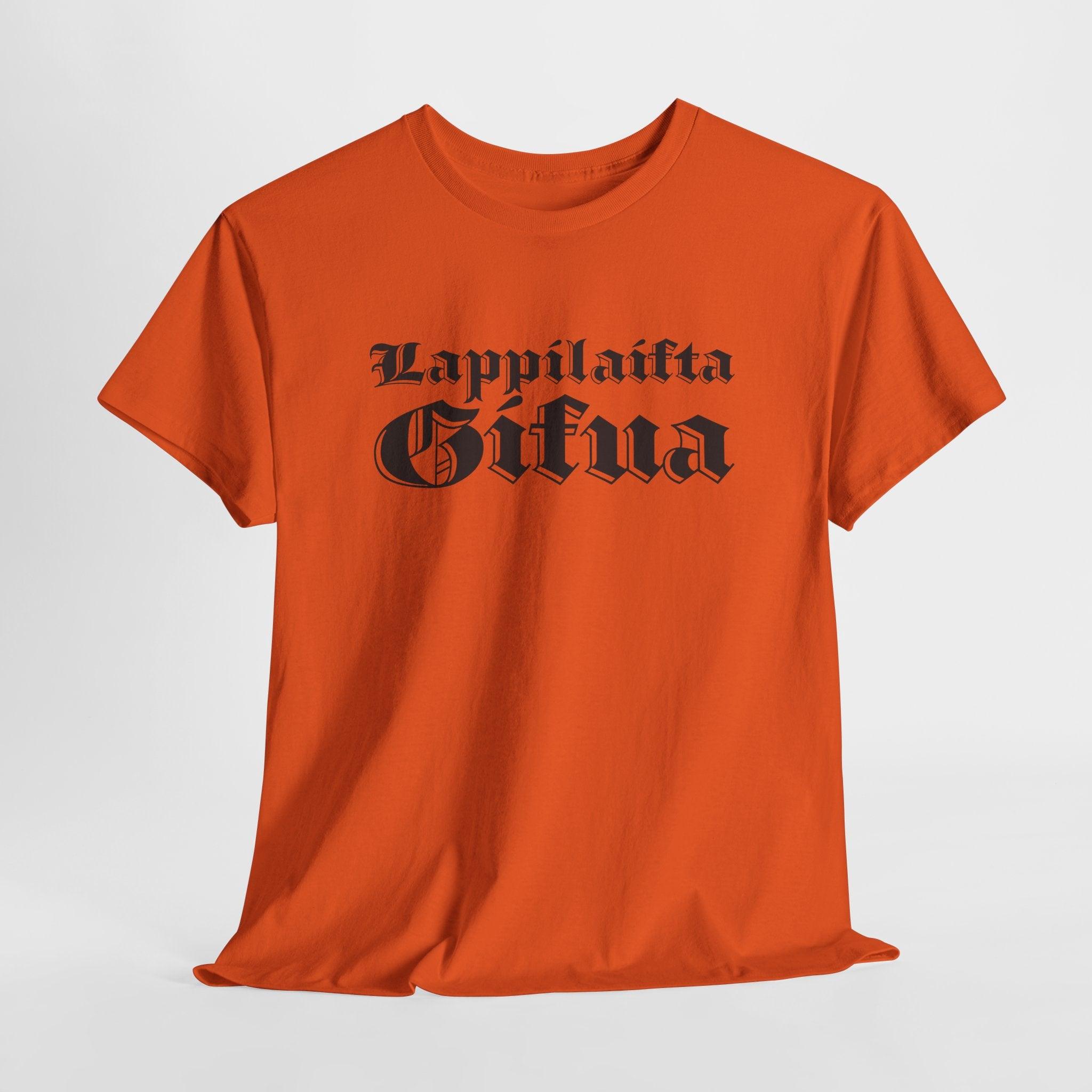 Lappilaista sisua t-paita, tumma retro teksti | 100% puuvillaa, unisex - Lourun verkkokauppa
