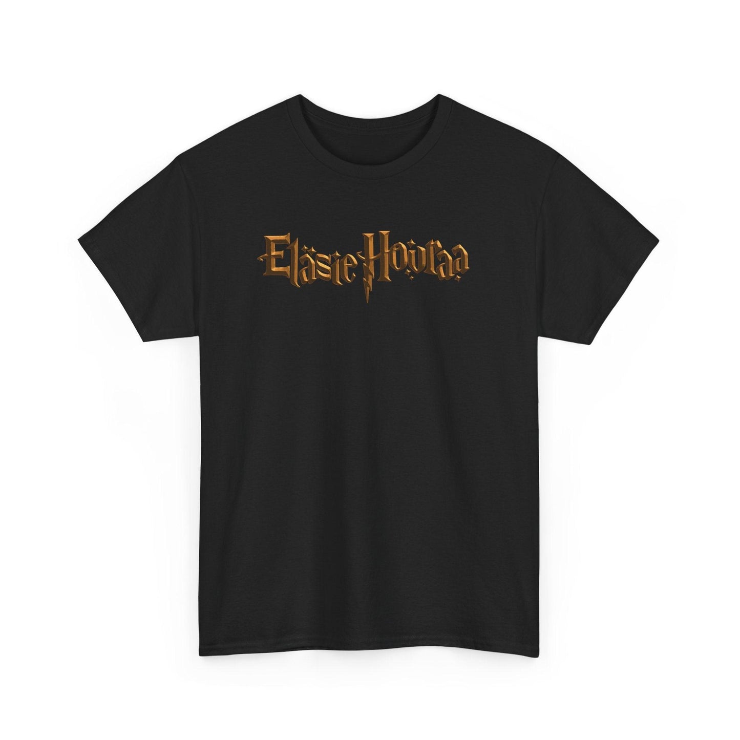 Eläsie Houraa t-paita, kultainen logo | 100% puuvillaa, unisex - Lourun verkkokauppa