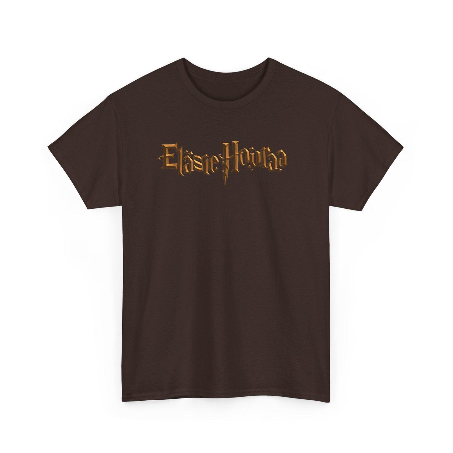 Eläsie Houraa t-paita, kultainen logo | 100% puuvillaa, unisex - Lourun verkkokauppa