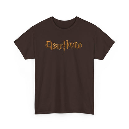 Eläsie Houraa t-paita, kultainen logo | 100% puuvillaa, unisex - Lourun verkkokauppa