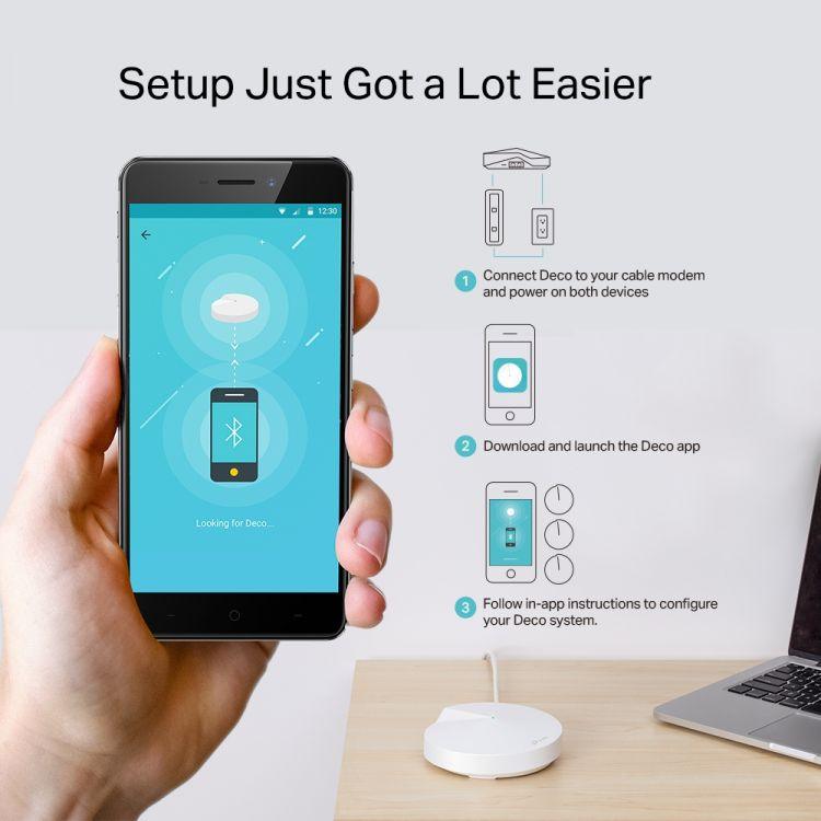 TP-LINK Deco M5 WiFi -Mesh-reititin - Lourun verkkokauppa