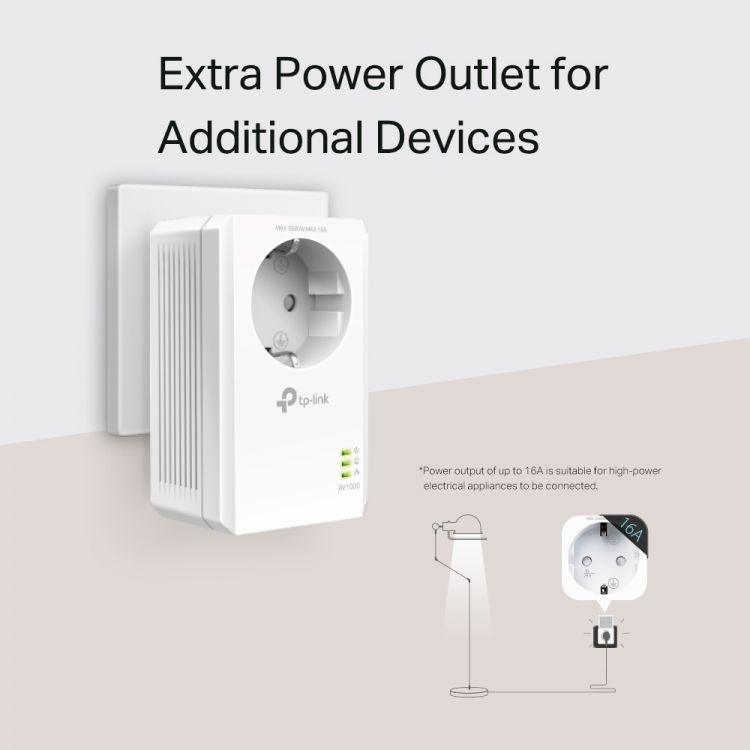 TP-LINK TL-PA7017P KIT Powerline adapterit (2kpl) - Lourun verkkokauppa