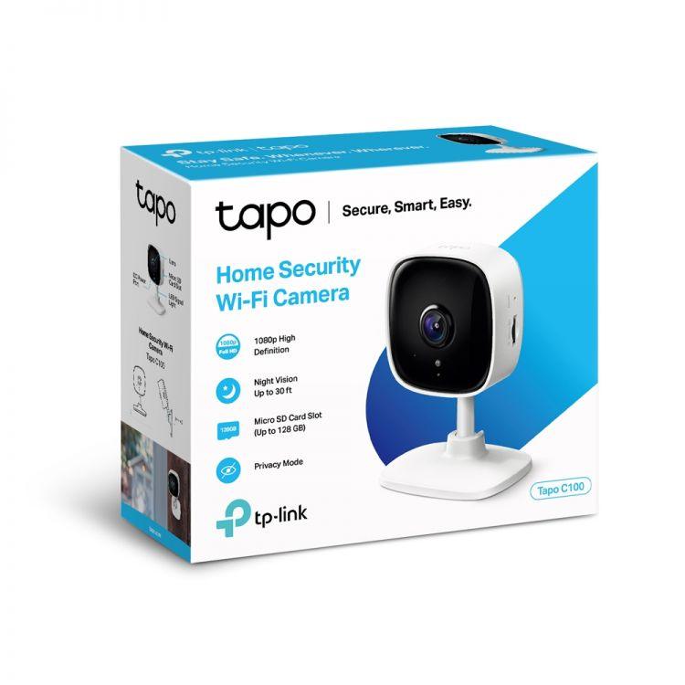 TP-LINK Tapo C100 -WiFi-valvontakamera - Lourun verkkokauppa