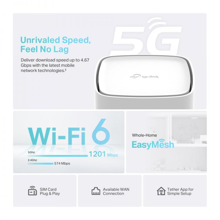 TP-LINK Archer NX200 5G reititin - Lourun verkkokauppa