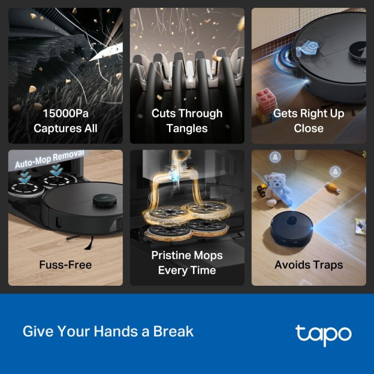 TP-LINK Tapo RV50 Pro Omni robotti-imuri
