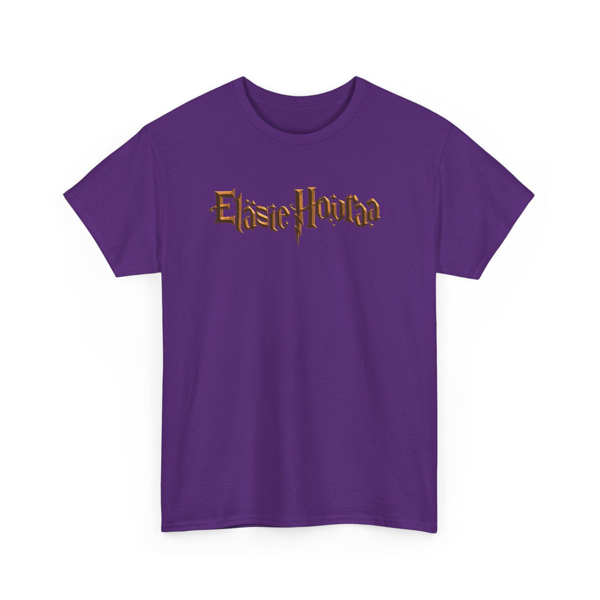 Eläsie Houraa t-paita, kultainen logo | 100% puuvillaa, unisex - Lourun verkkokauppa