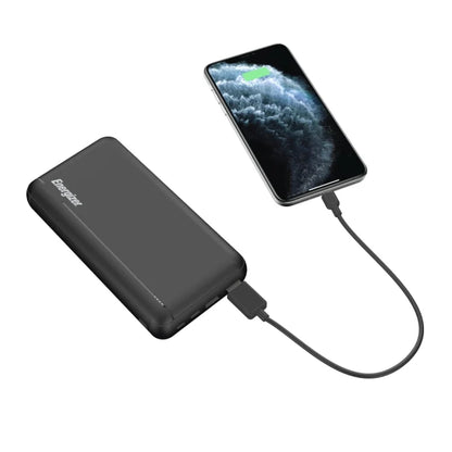 Turvallinen ja tehokas Energizer Powerbank 30000mAh pikalatauksella