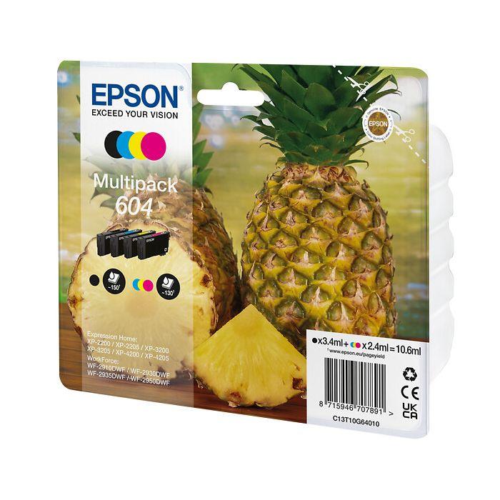 Epson 604 monipakkaus, musta/syaani/magenta/keltainen, yhteensopiva - Lourun verkkokauppa