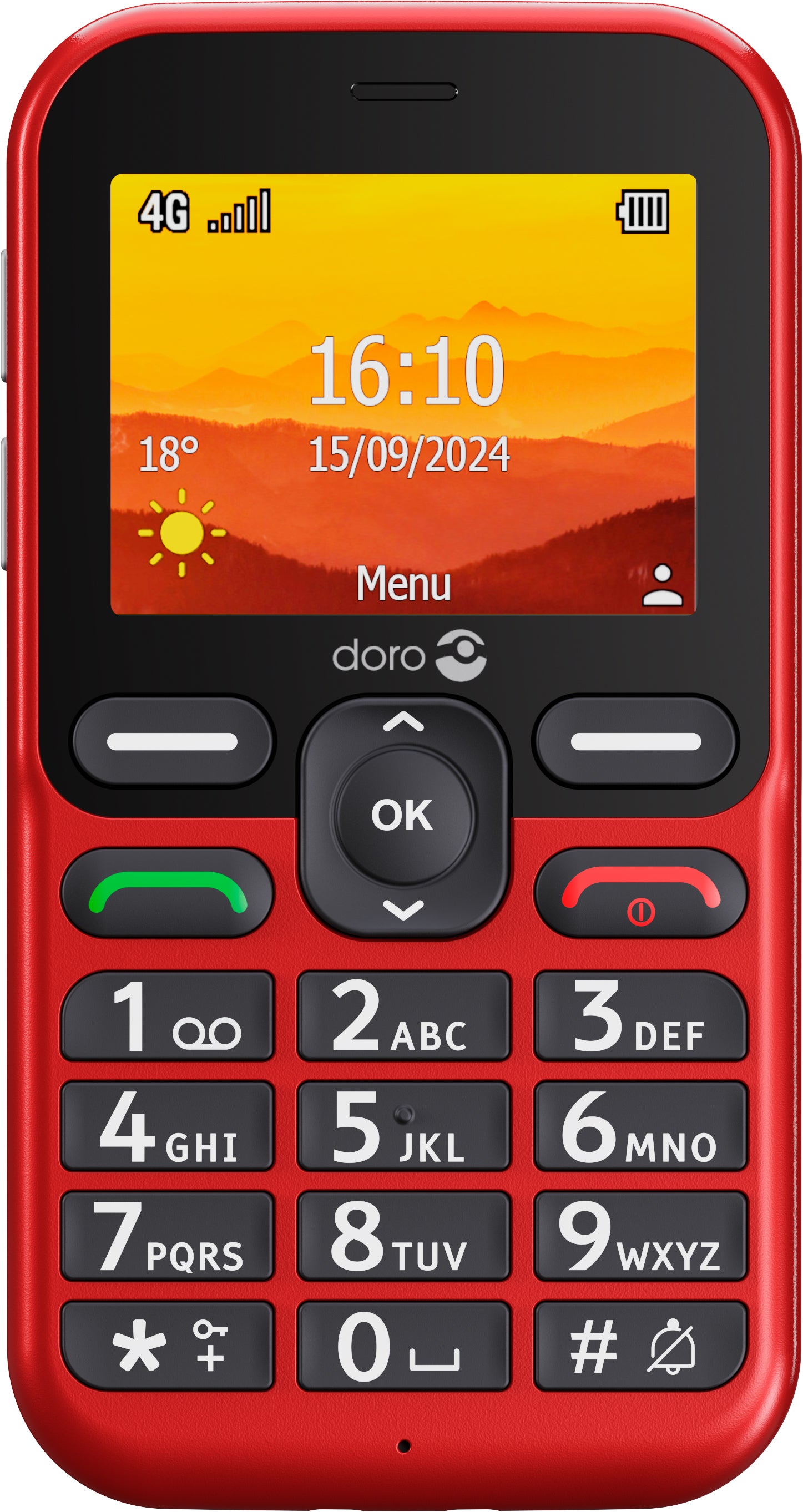 DORO LEVA L11 4G puhelin, punainen
