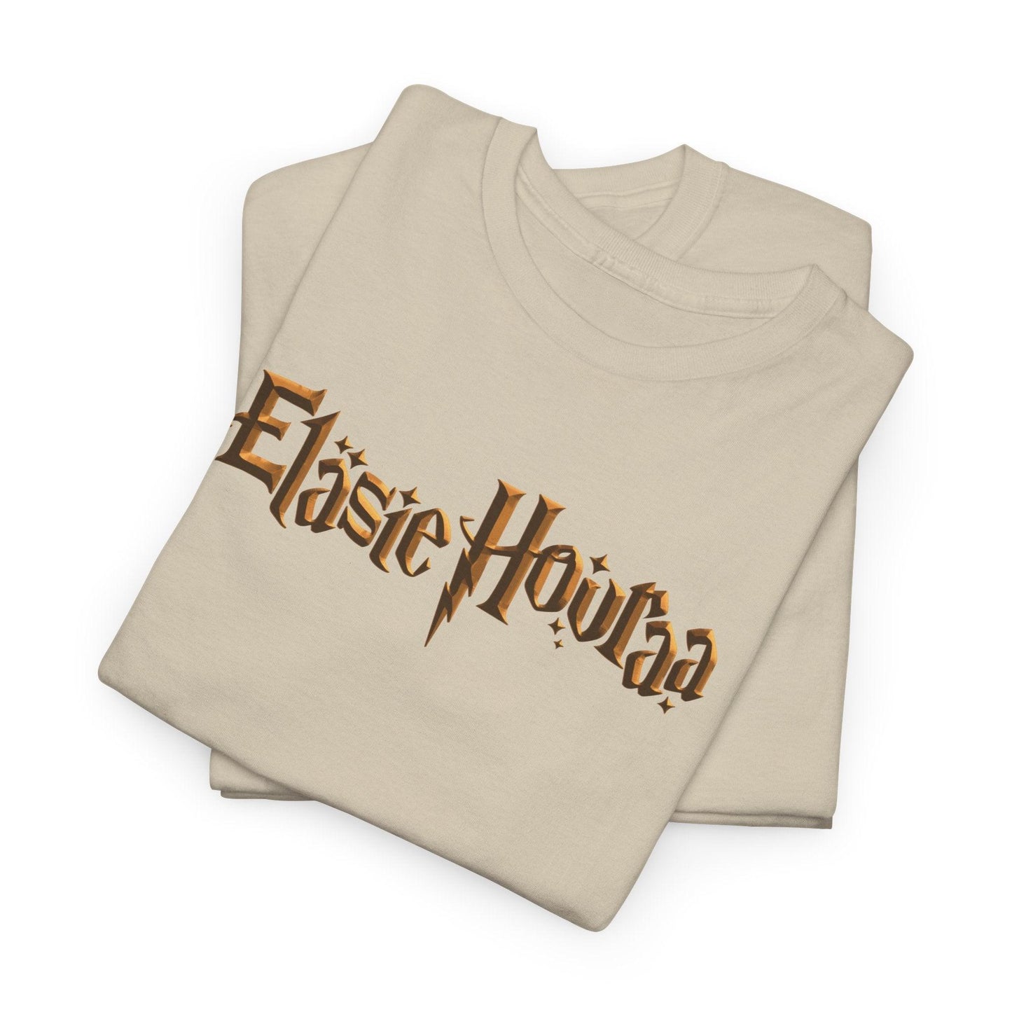 Eläsie Houraa t-paita, kultainen logo | 100% puuvillaa, unisex - Lourun verkkokauppa