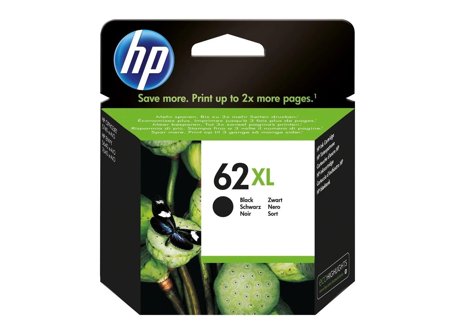HP 62XL musta - Lourun verkkokauppa