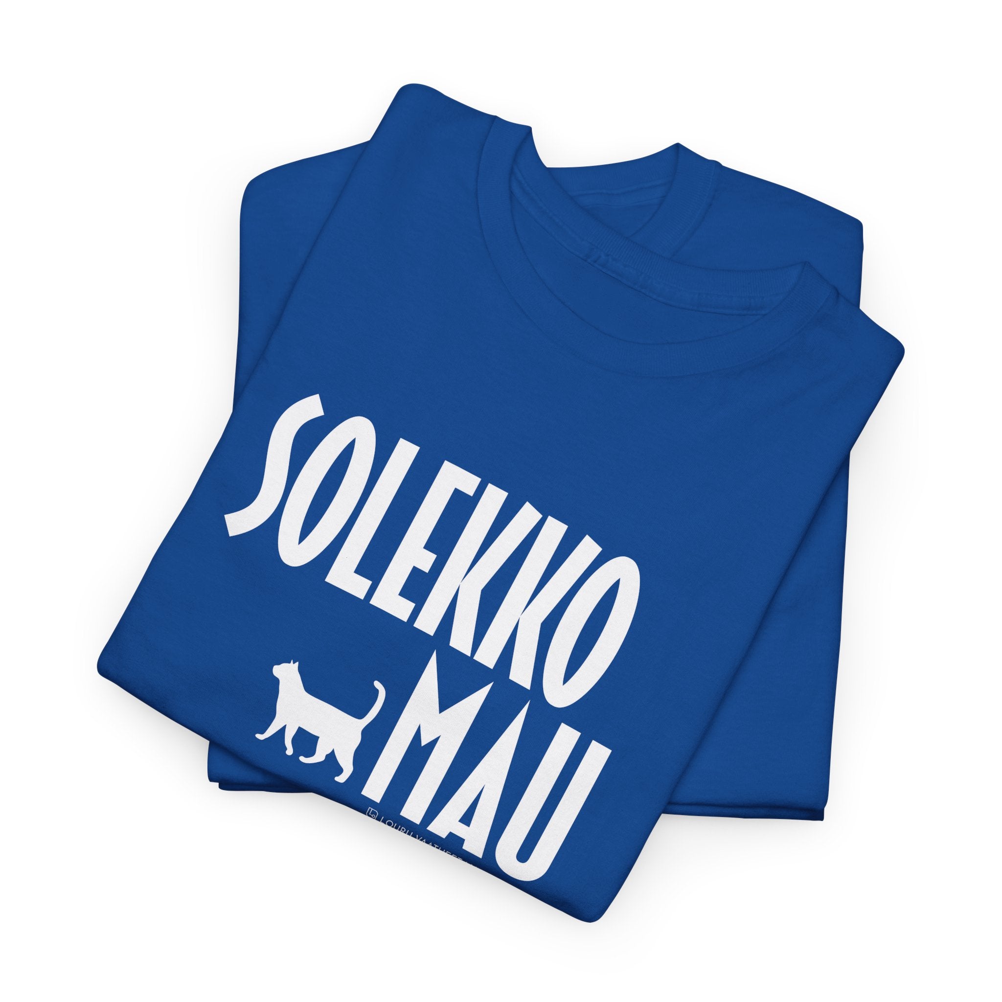 Solekko Mau t-paita, valkoinen teksti | 100% puuvillaa, unisex
