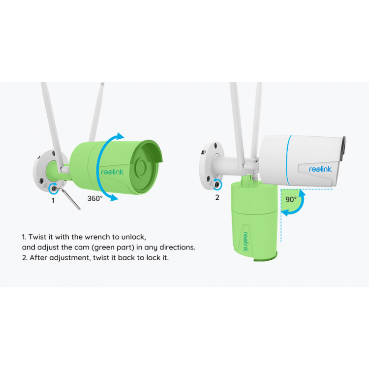 Reolink W320 5MP bullet AI WiFi kamera ulkokäyttöön (RLC-510WA) - Lourun verkkokauppa