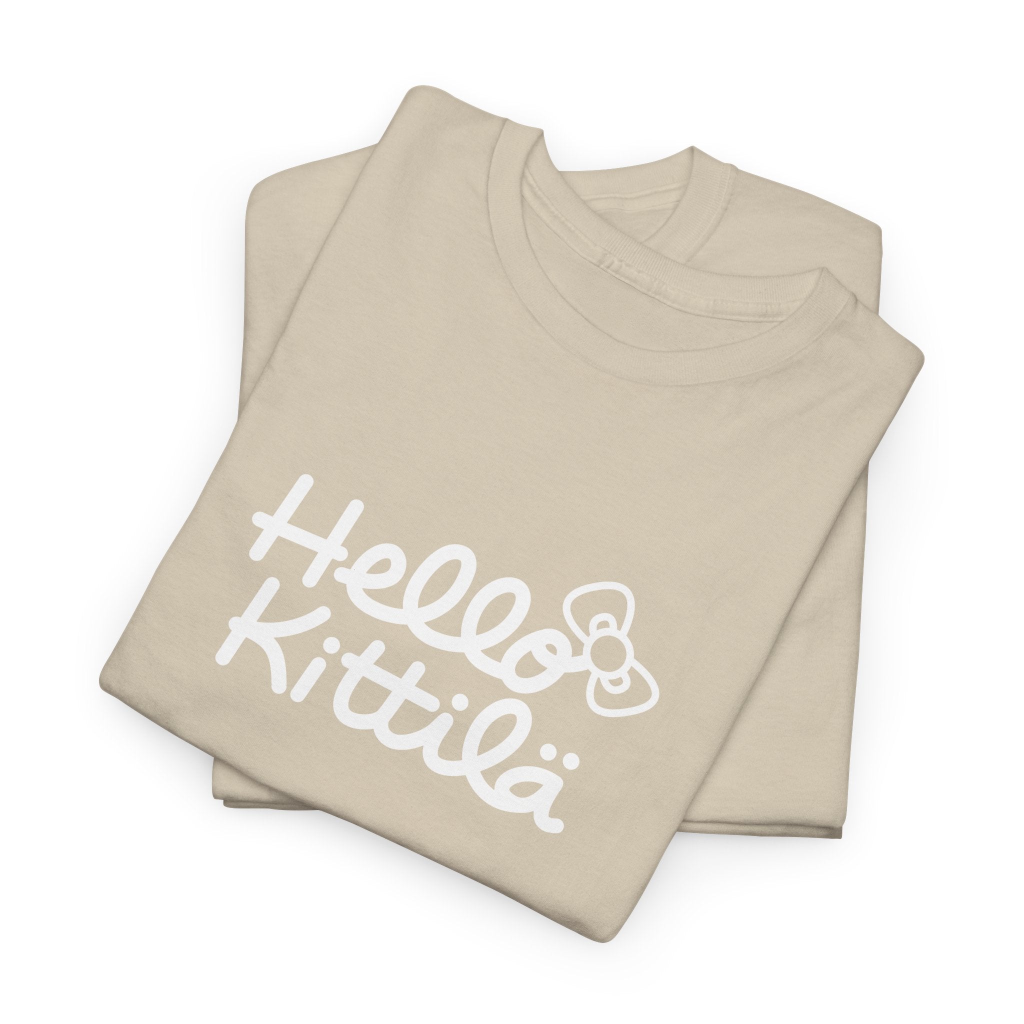Hello Kittilä (iso valkoinen teksti) | 100% puuvillaa, unisex