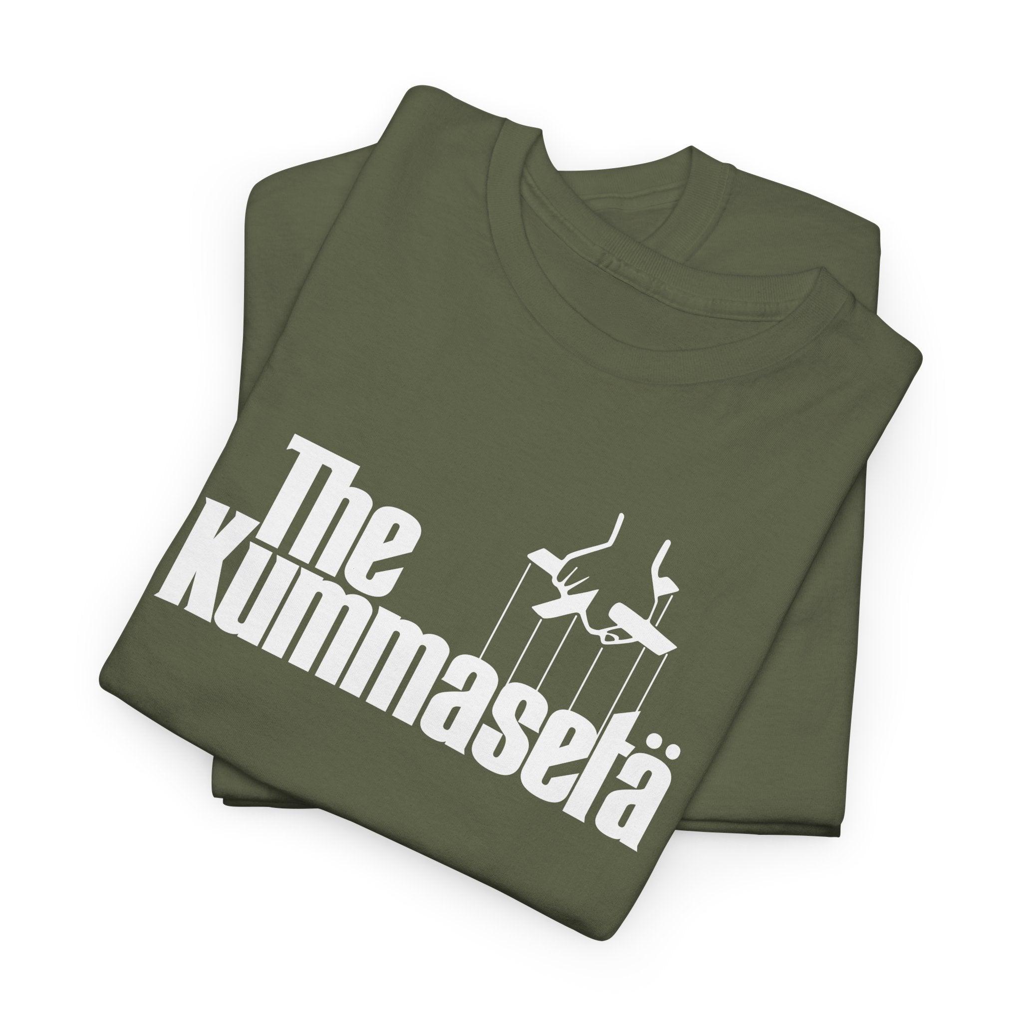 The Kummasetä t-paita, valkoinen teksti | 100% puuvillaa, unisex - Lourun verkkokauppa