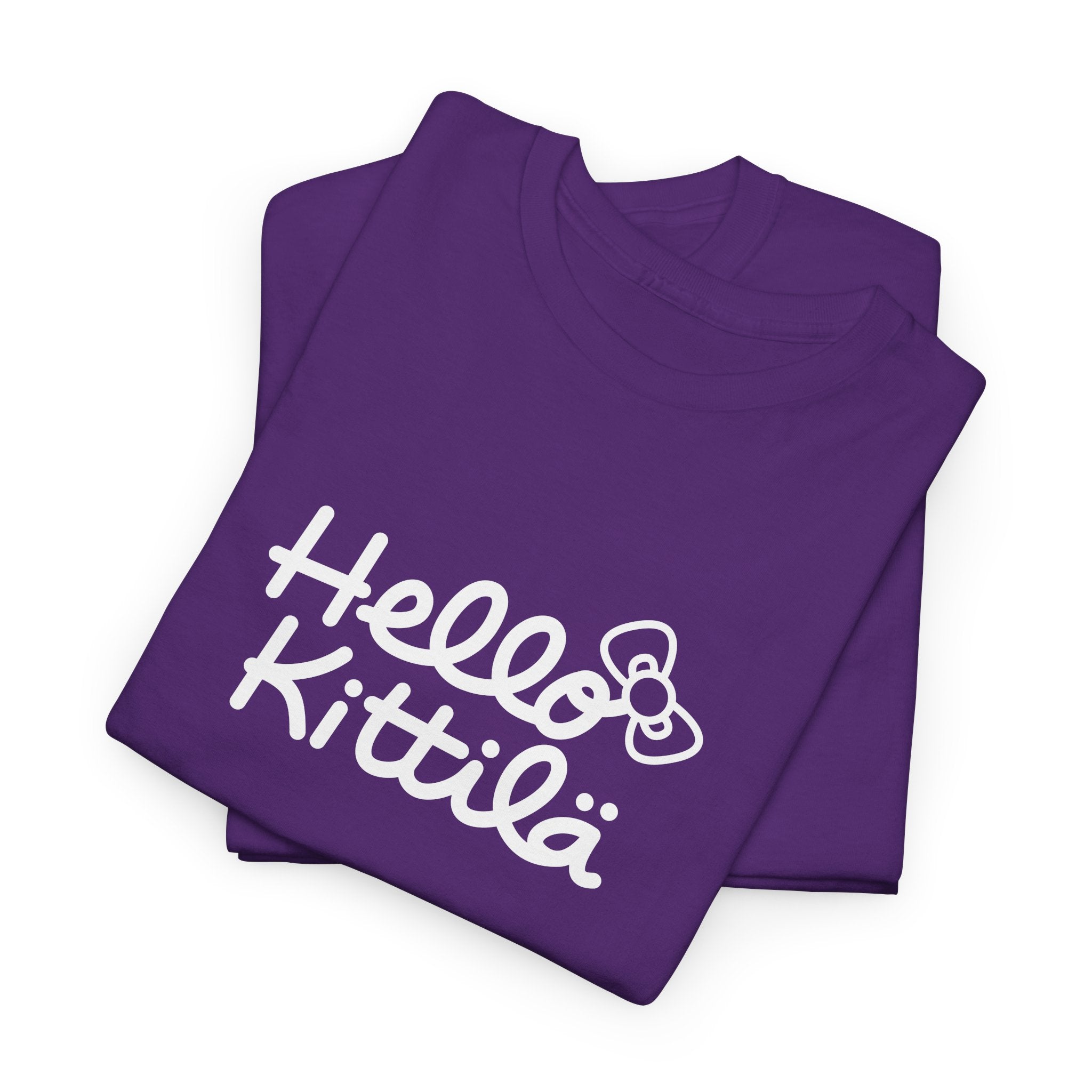 Hello Kittilä (iso valkoinen teksti) | 100% puuvillaa, unisex
