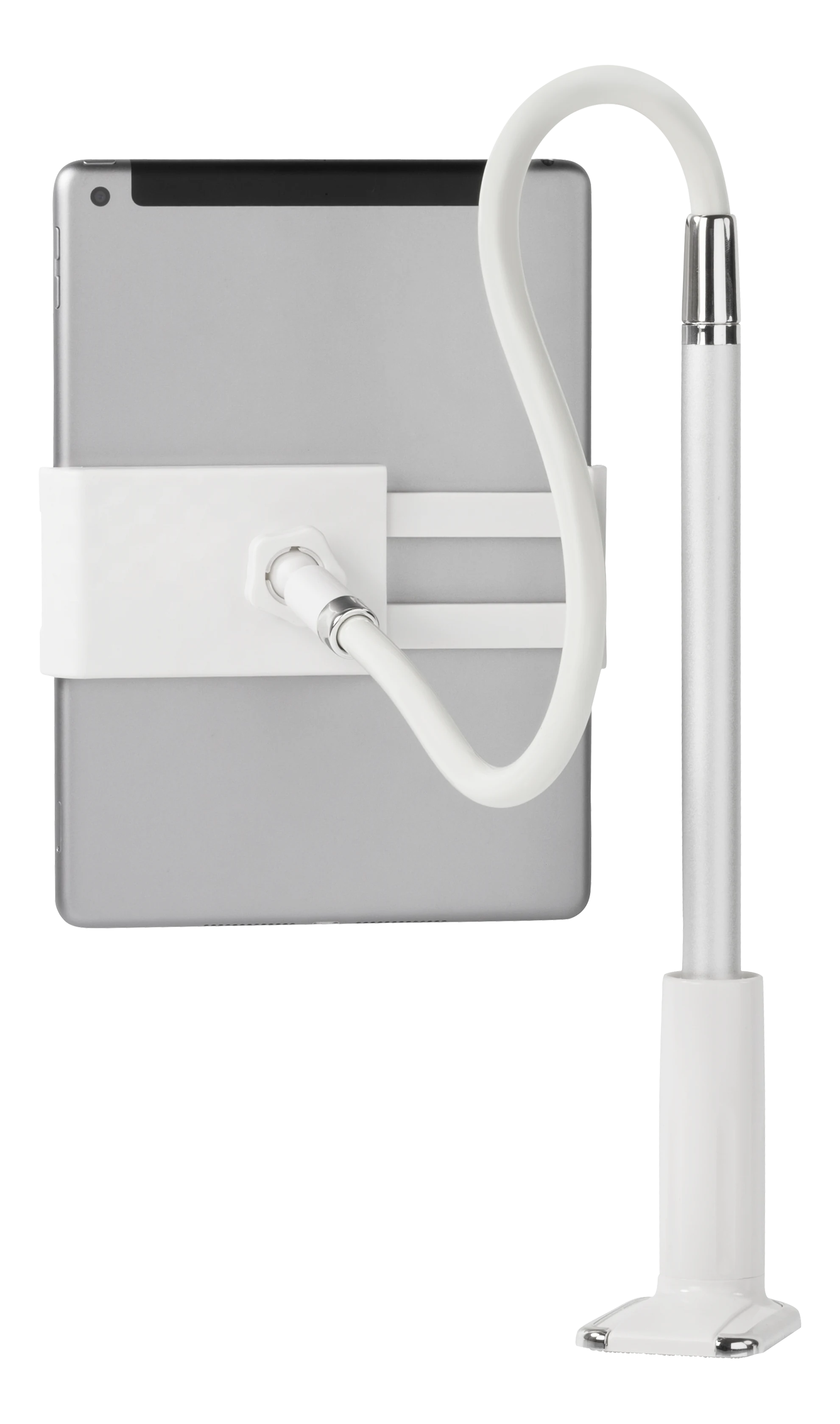 DELTACO Puhelimen tai tabletin pöytäteline, valkoinen