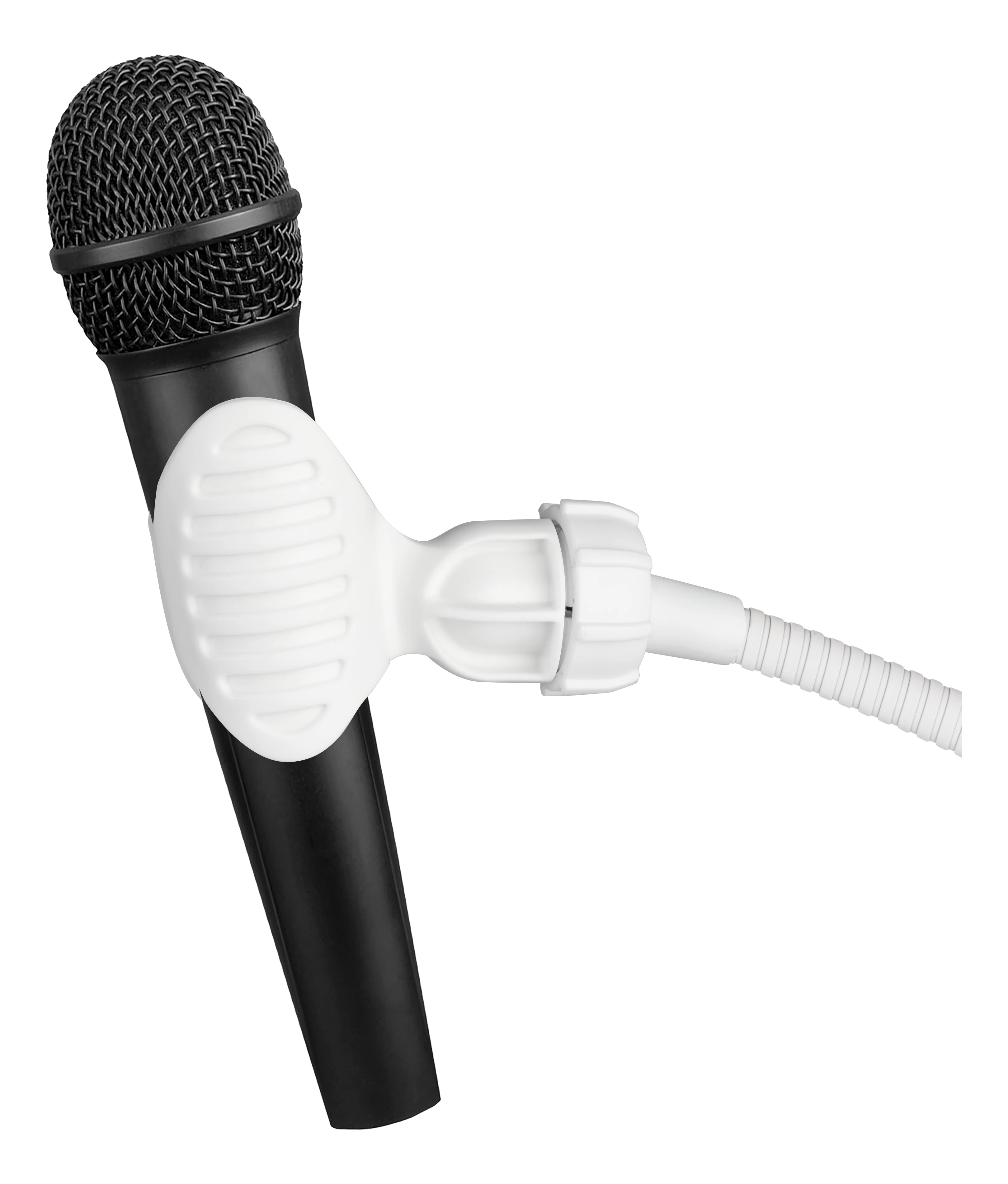 DELTACO Desk lamp, incl. phone and microphone stand, white