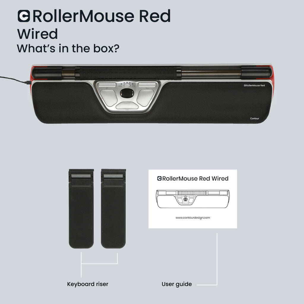 Contour Roller Mouse Red