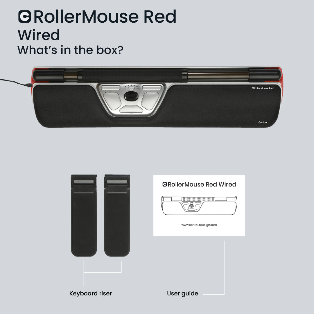 Contour Roller Mouse Red