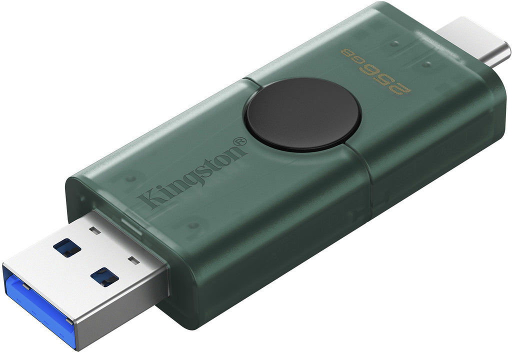 Kingston 256GB DataTraveler Duo, USB-A + USB-C 3.2 Flash Drive
