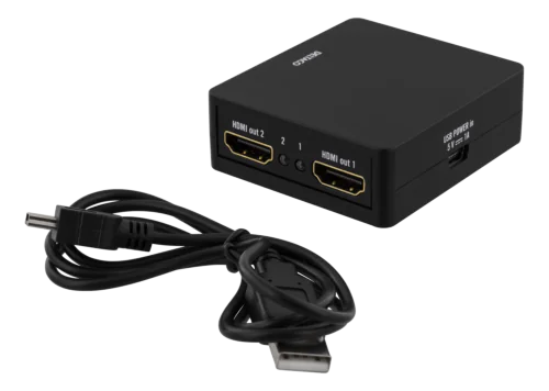 DELTACO HDMI jakaja 1x2