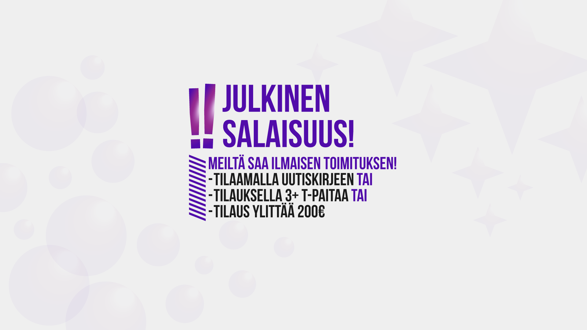Lourulta saat ilmaiset toimitukset kolmella eri tavalla