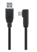 MicroConnect Angled USB-C 3.2 to USB3.2 Type A Cable, 0.5m - Lourun verkkokauppa