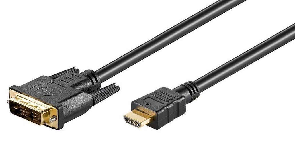 MicroConnect HDMI - DVI-D (18+1) Yksilinkkikaapeli 2m