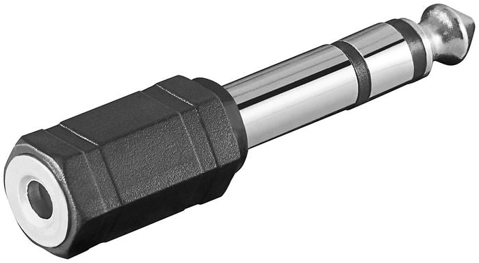 MicroConnect Äänisovitin 6.35mm to 3.5mm Stereo